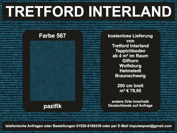 567-pazifik.jpg – Teppichmuster Pazifik in tiefem Blau – für klare Raumakzente